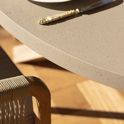 Homeflair - Martinique Rope Weave 4 Seat Round Dining Set