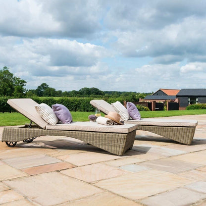Homeflair - Winchester Rattan Sunlounger Set