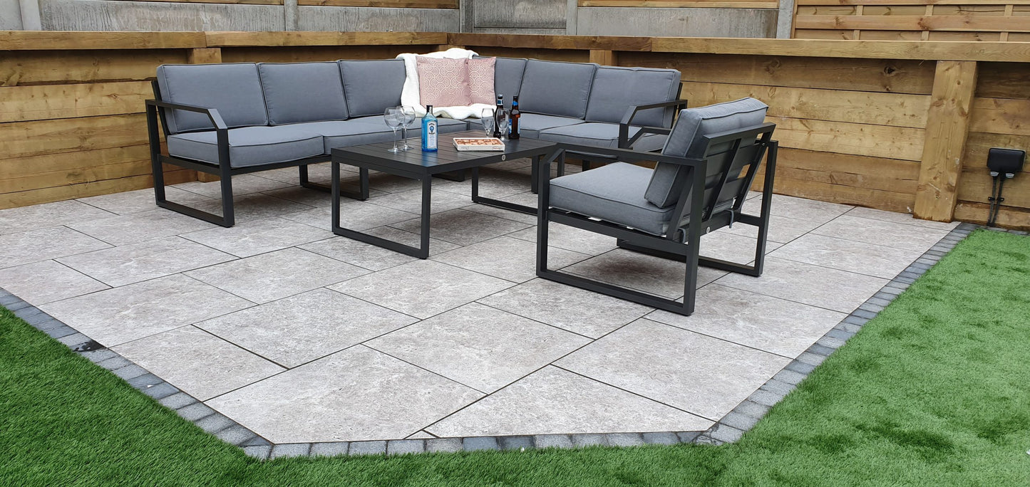 Rattan Aluminium Corner Sofa with Chair Set | Alarna | Alar0357