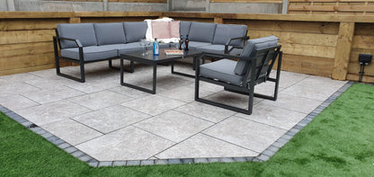 Rattan Aluminium Corner Sofa with Chair Set | Alarna | Alar0357