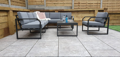 Rattan Aluminium Corner Sofa with Chair Set | Alarna | Alar0357