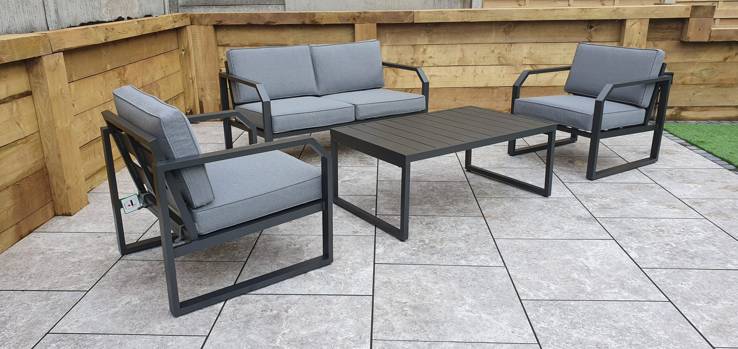 Rattan Aluminium 2 Seater Sofa Set | Alarna | Alar0358