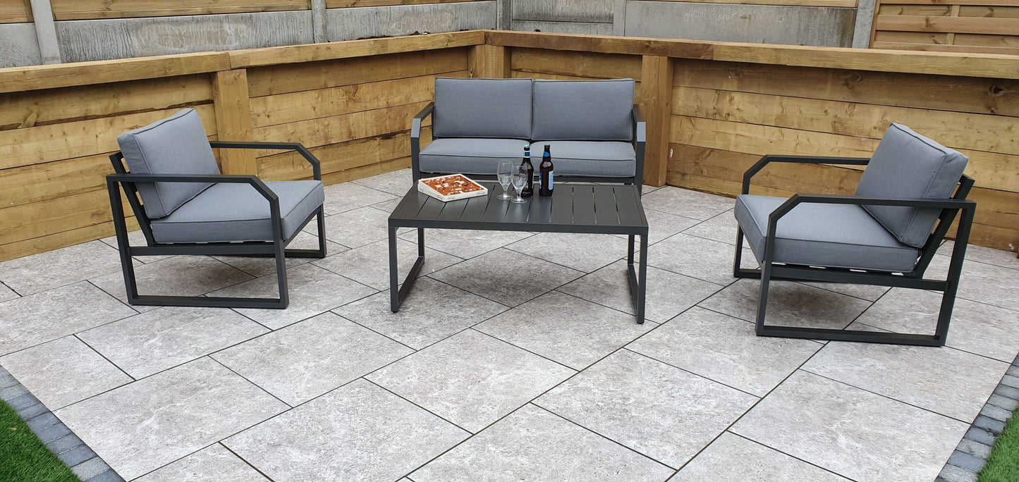 Rattan Aluminium 2 Seater Sofa Set | Alarna | Alar0358
