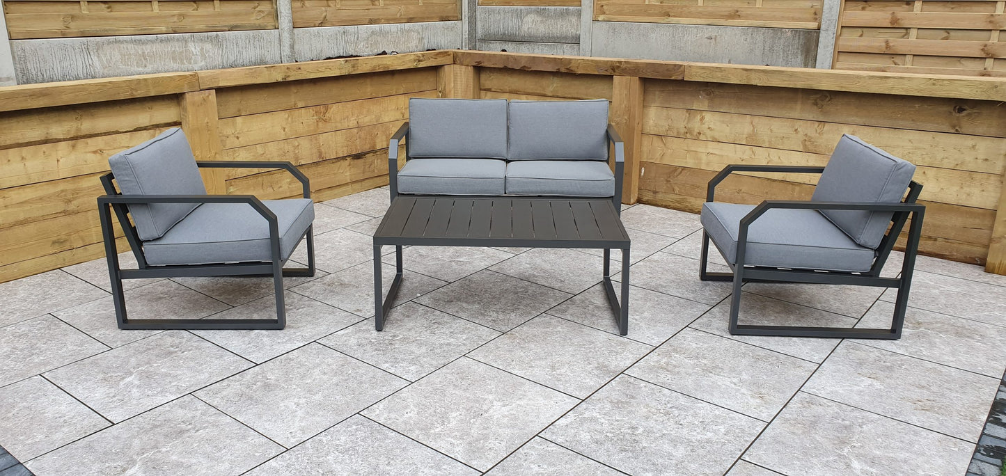 Rattan Aluminium 2 Seater Sofa Set | Alarna | Alar0358