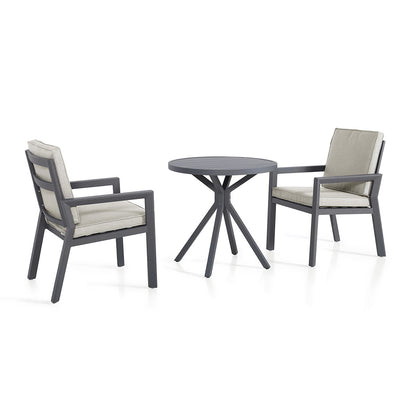 Homeflair - New York 3 Piece Aluminium Bistro Set