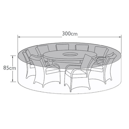 Homeflair -8 Seat Round Dining Set