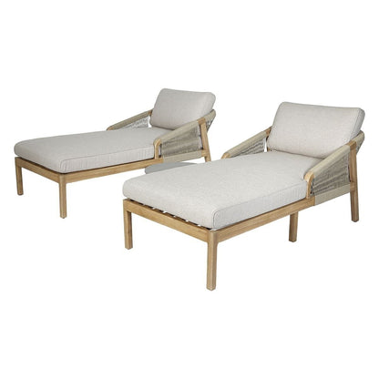 Homeflair - Martinique Rope Weave Double Sunlounger Set