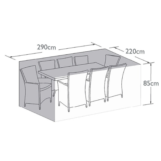 Homeflair -8 Seat Rectangular/Oval Dining Set