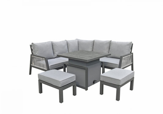 Rattan Corner sofa with 2 Benches and Lift Table | Bettina | Bett0361