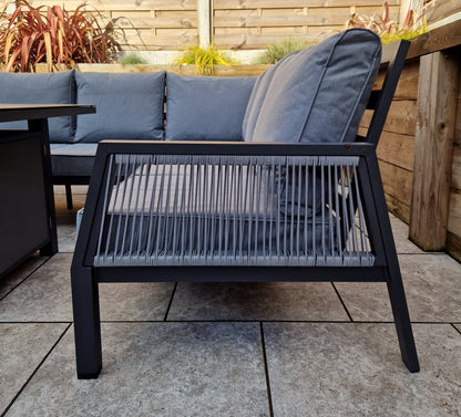 Bettina Corner Dining Set with Firepit Table | Bett0426