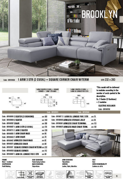 Modular Brooklyn Leather Sofa Collection | Newtrend Concepts Italia