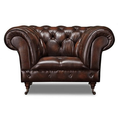 Trafalgar Leather Chesterfield Armchair | Arnie