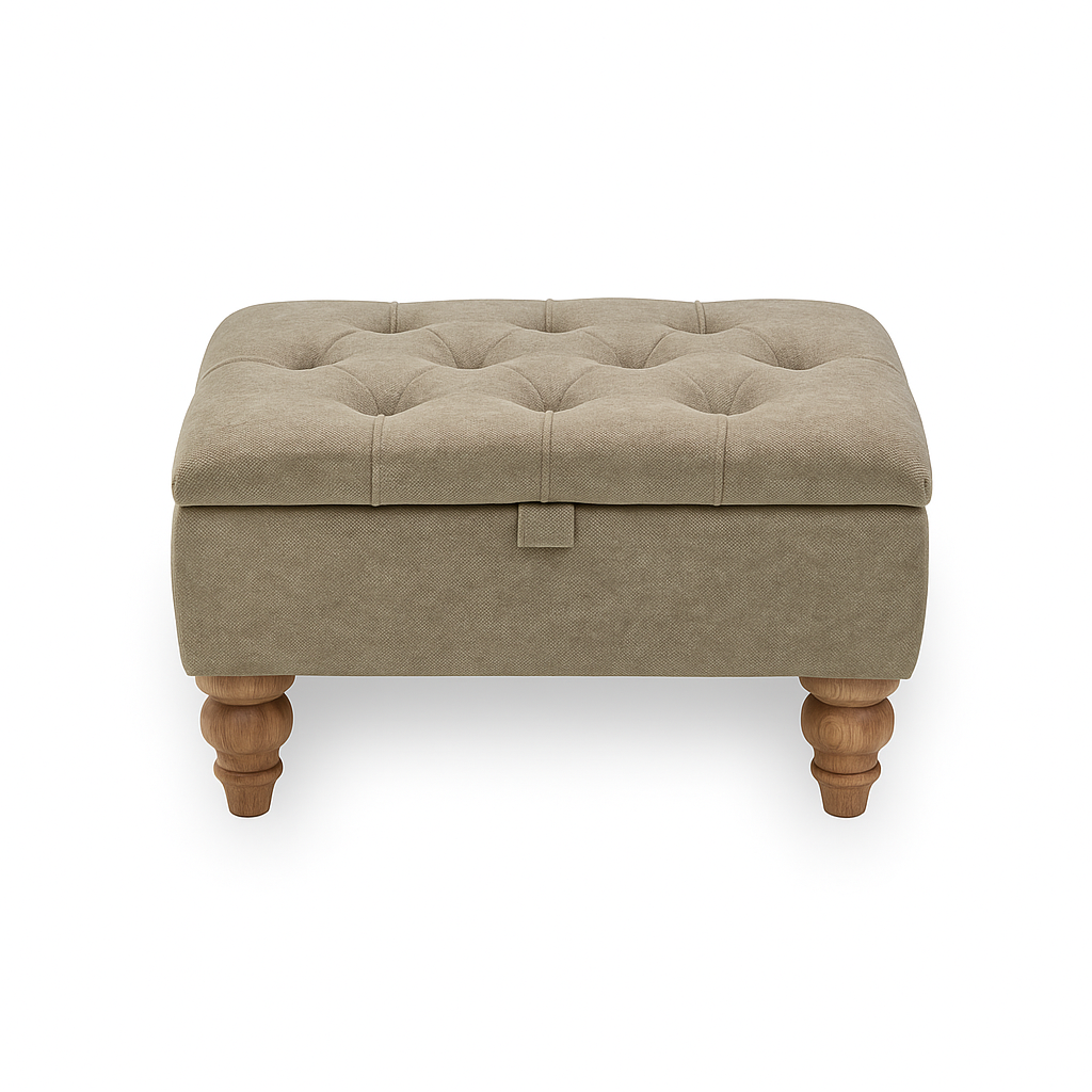 Red Rose Footstools