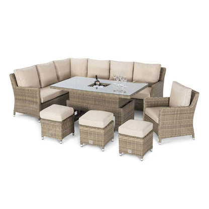 Homeflair - Winchester Corner Rattan Dining Set