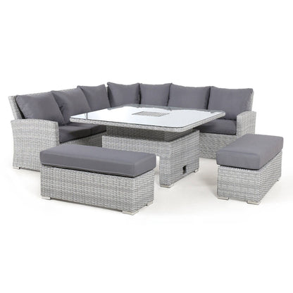 Homeflair - Ascot Deluxe Rattan Corner Dining Set