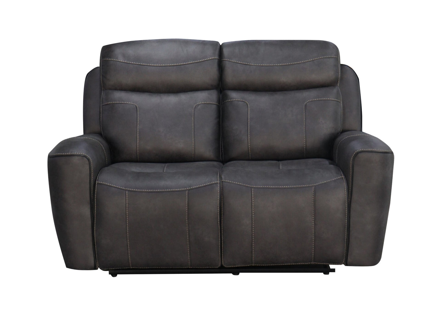 Carlo Power Electric Recliner Fabric Sofa Collection in Charcoal Grey | Exclusive
