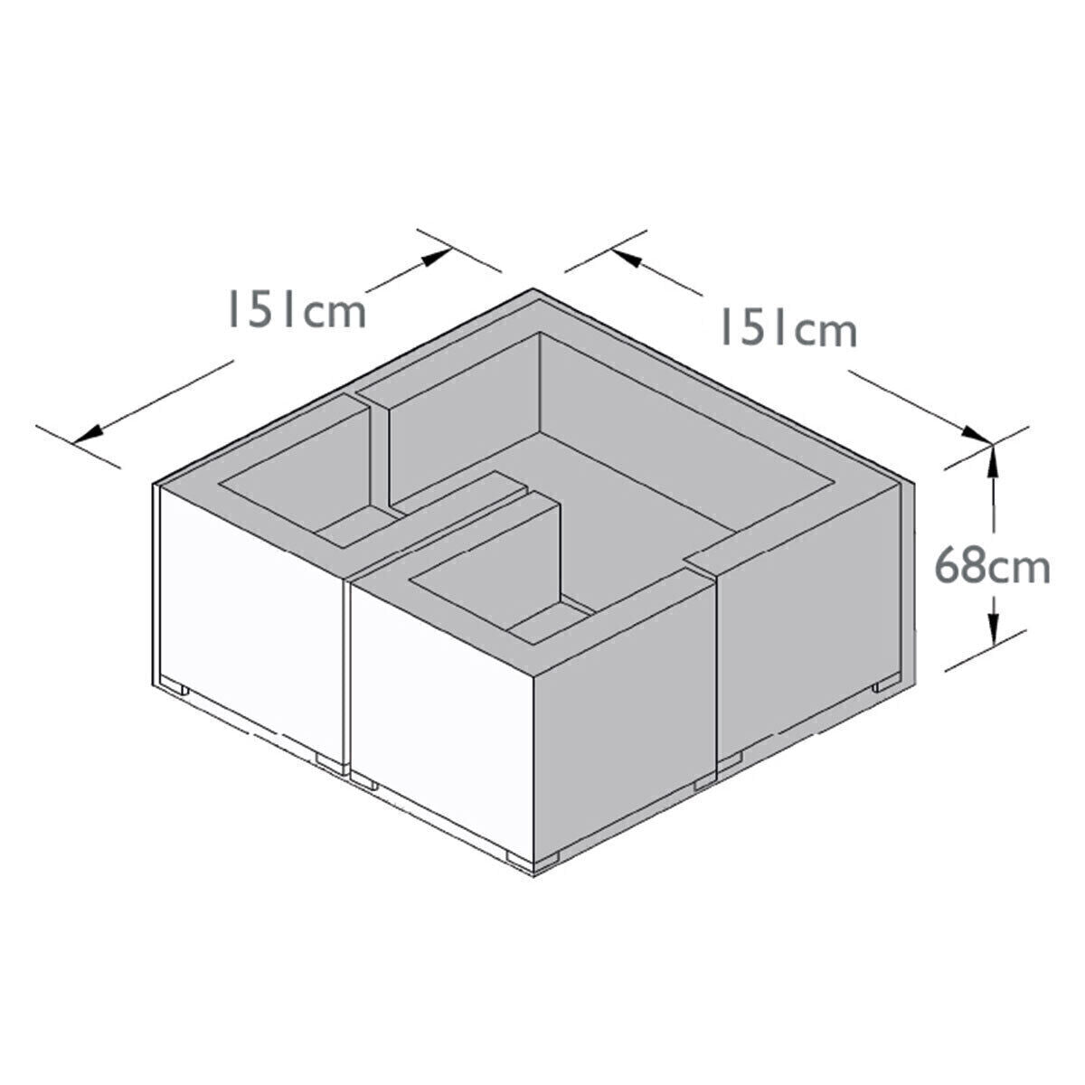 Homeflair -2 Seat Sofa Set - Garden Furniture Cover