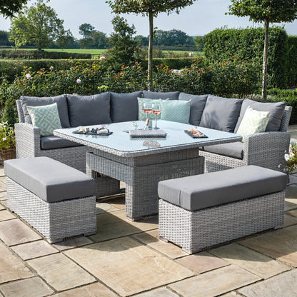 Homeflair - Ascot Deluxe Rattan Corner Dining Set