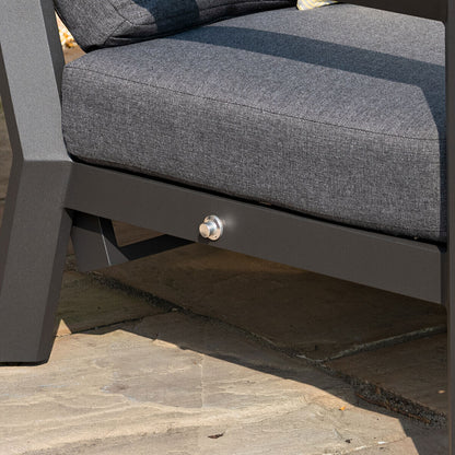 Homeflair - Manhattan Reclining Aluminium Corner Dining Set