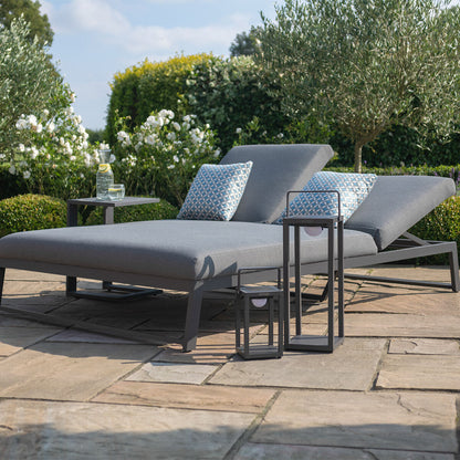 Homeflair - Outdoor Fabric Allure Double Sunlounger