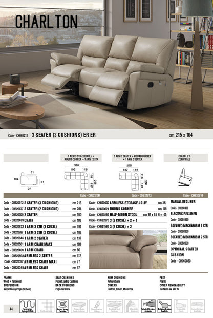 Charlton Leather Sofa Collection | Newtrend Concepts Italia