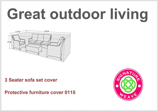 Rattan Protective Cover for 3 Seater Sofa Sets | Cove0115