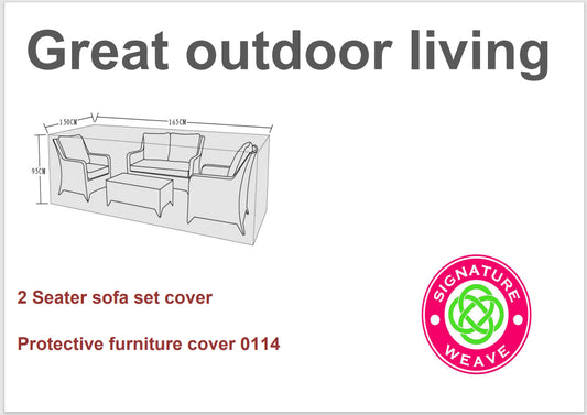 Rattan Protective Cover for 2 Seater Sofa Sets | Cove0114