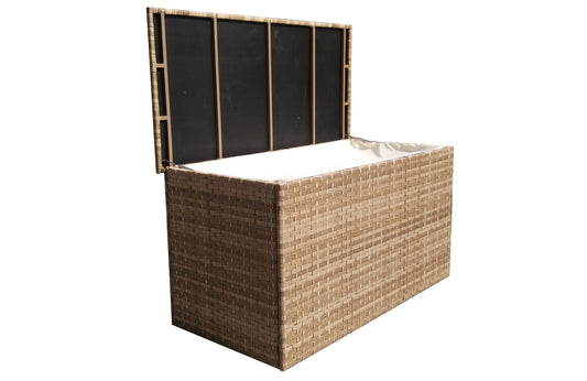 Rattan Medium Cushion Box in 3 Wicker Caramel Weave | Cush0101