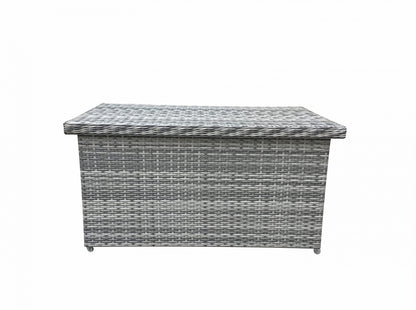 Rattan Large Cushion Box in 12mm Half Round Grey Weave | Cush0280