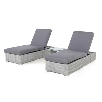 Homeflair - Ascot Rattan Sun Lounger Set