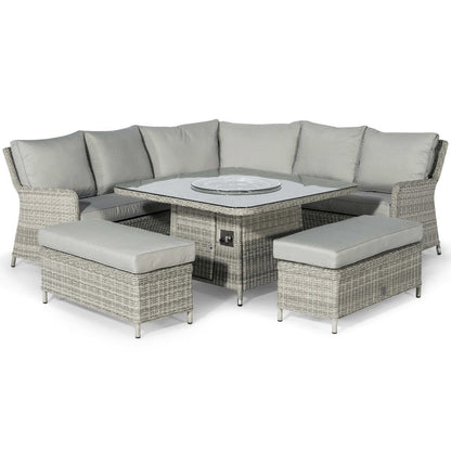 Homeflair - Oxford Royal Rattan Corner Dining Sofa Set