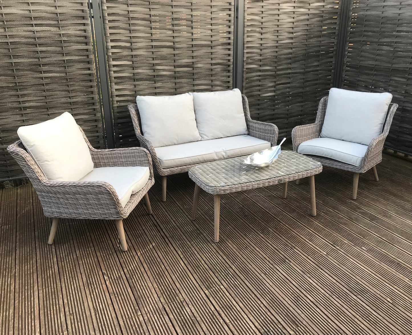 Rattan Danielle 4  Seater Dining Sofa Set Danielle | Dani0158