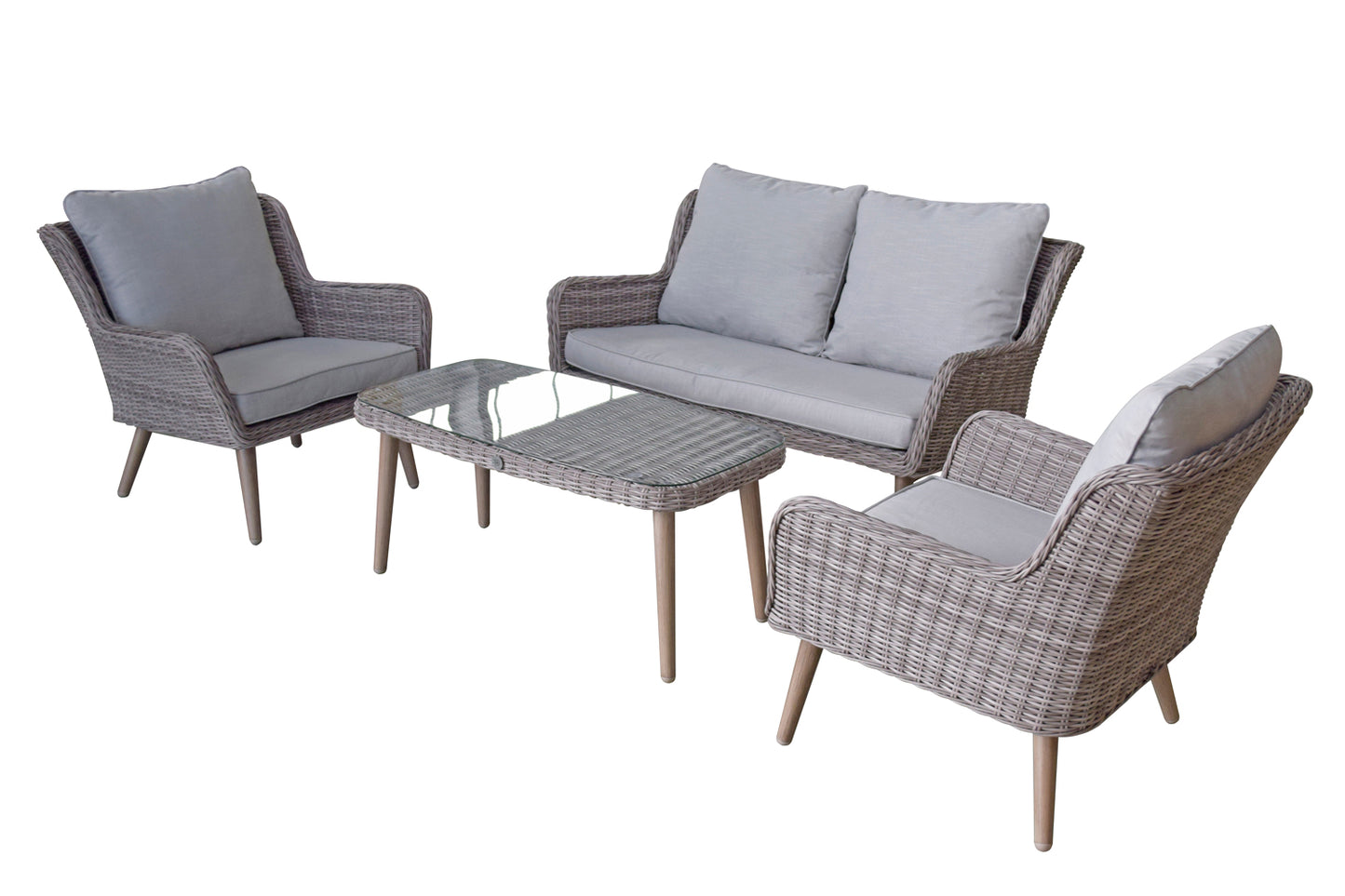 Rattan Danielle 4 Seater Dining Sofa Set Danielle | Dani0158
