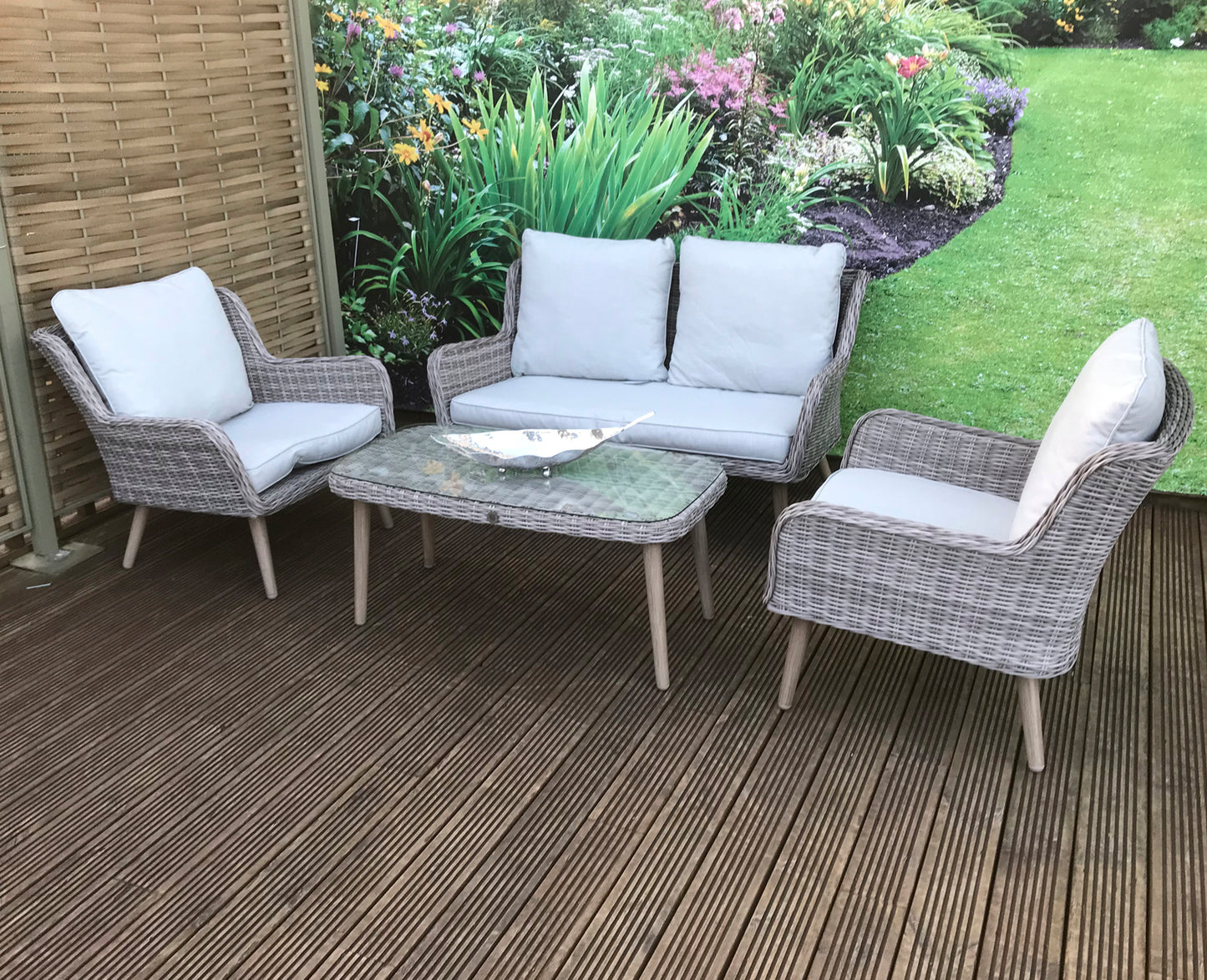 Rattan Danielle 4 Seater Dining Sofa Set Danielle | Dani0158