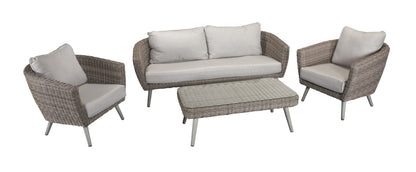 Rattan 5 Seater Sofa Set in Fine Grey | Danielle | Dani0159