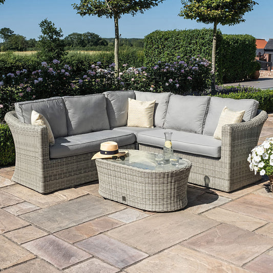 Homeflair - Oxford Small Rattan Corner Sofa Set