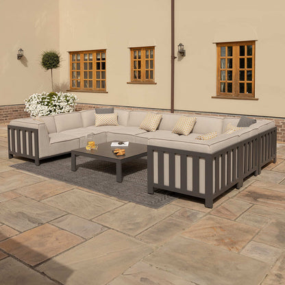 Homeflair - Outdoor Fabric Ibiza U Shape Sofa Set