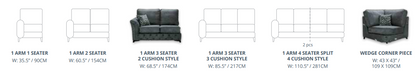 Red Rose Phoenix Sofa Range