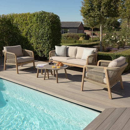 Homeflair - Martinique Rope Weave 2 Seat Sofa Set