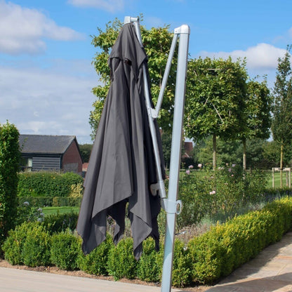 Homeflair -Zeus 3m Square Rotating Cantilever Parasol