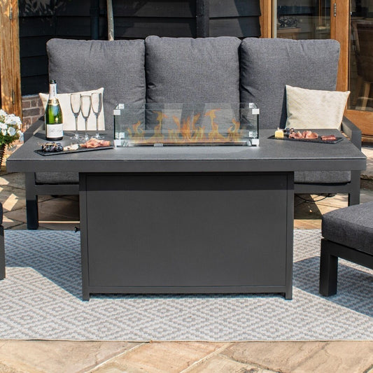 Homeflair - Aluminium Fire Pit Dining Table