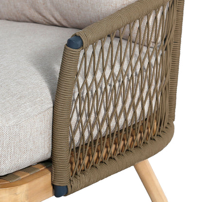 Homeflair -  Bali Rope Weave 3 Seat Sofa Set