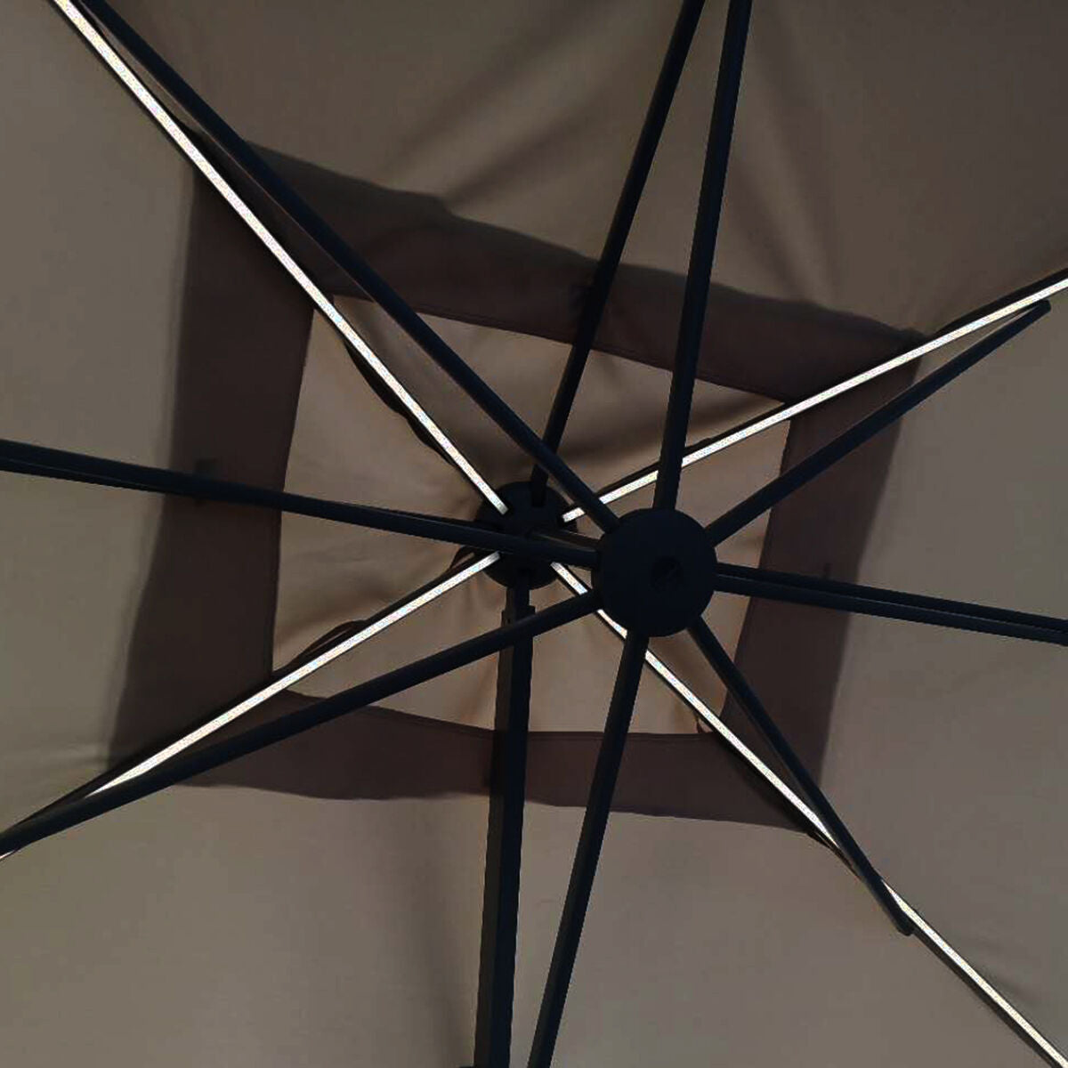 Homeflair -Atlas 2.4m x 3.3m Rectangular Rotating Cantilever Parasol