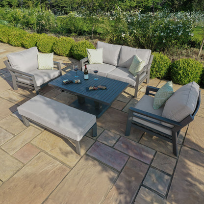 Homeflair - New York 2 Seat Aluminium Sofa Set