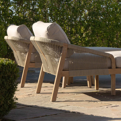 Homeflair - Martinique Rope Weave Double Sunlounger Set