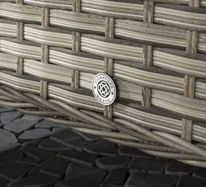 Rattan Grey Corner Dining Sofa in Grey| Edwina | Edwi0259