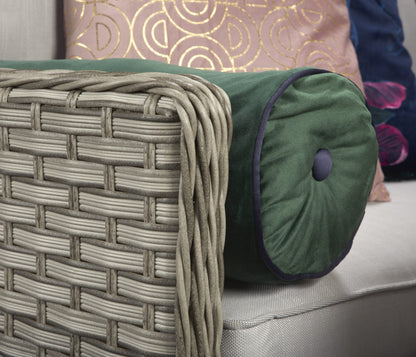 Rattan Grey Corner Dining Sofa in Grey| Edwina | Edwi0259