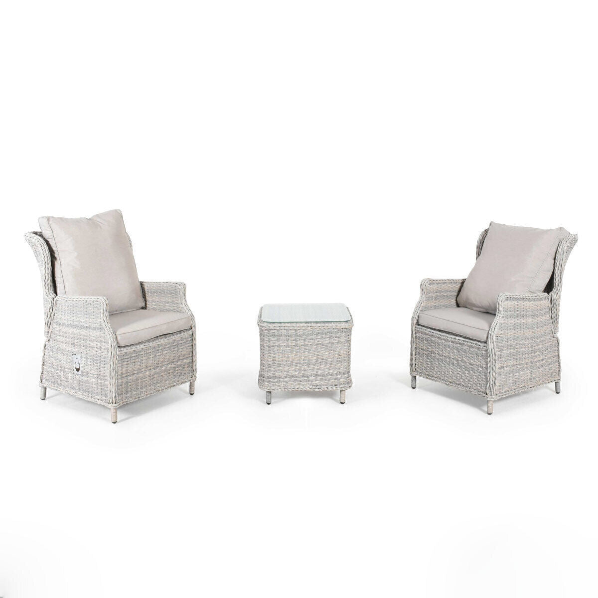 Homeflair - Cotswold Reclining Rattan Bistro Set