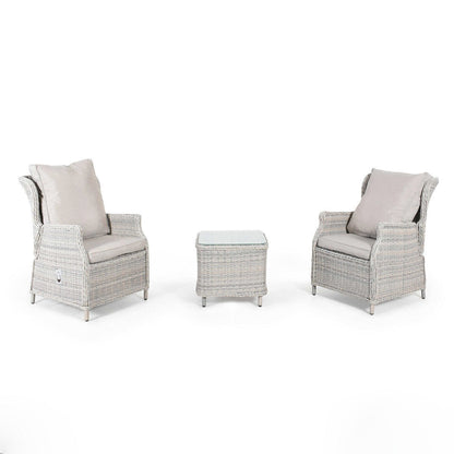Homeflair - Cotswold Reclining Rattan Bistro Set