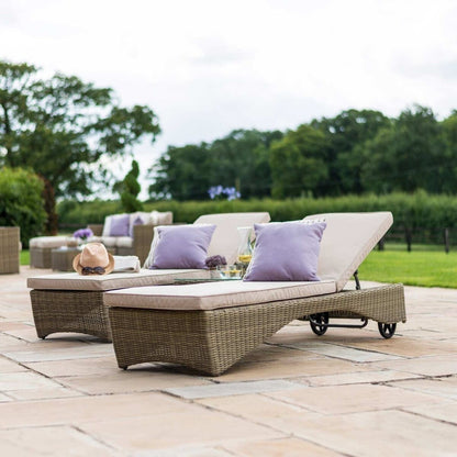 Homeflair - Winchester Rattan Sunlounger Set